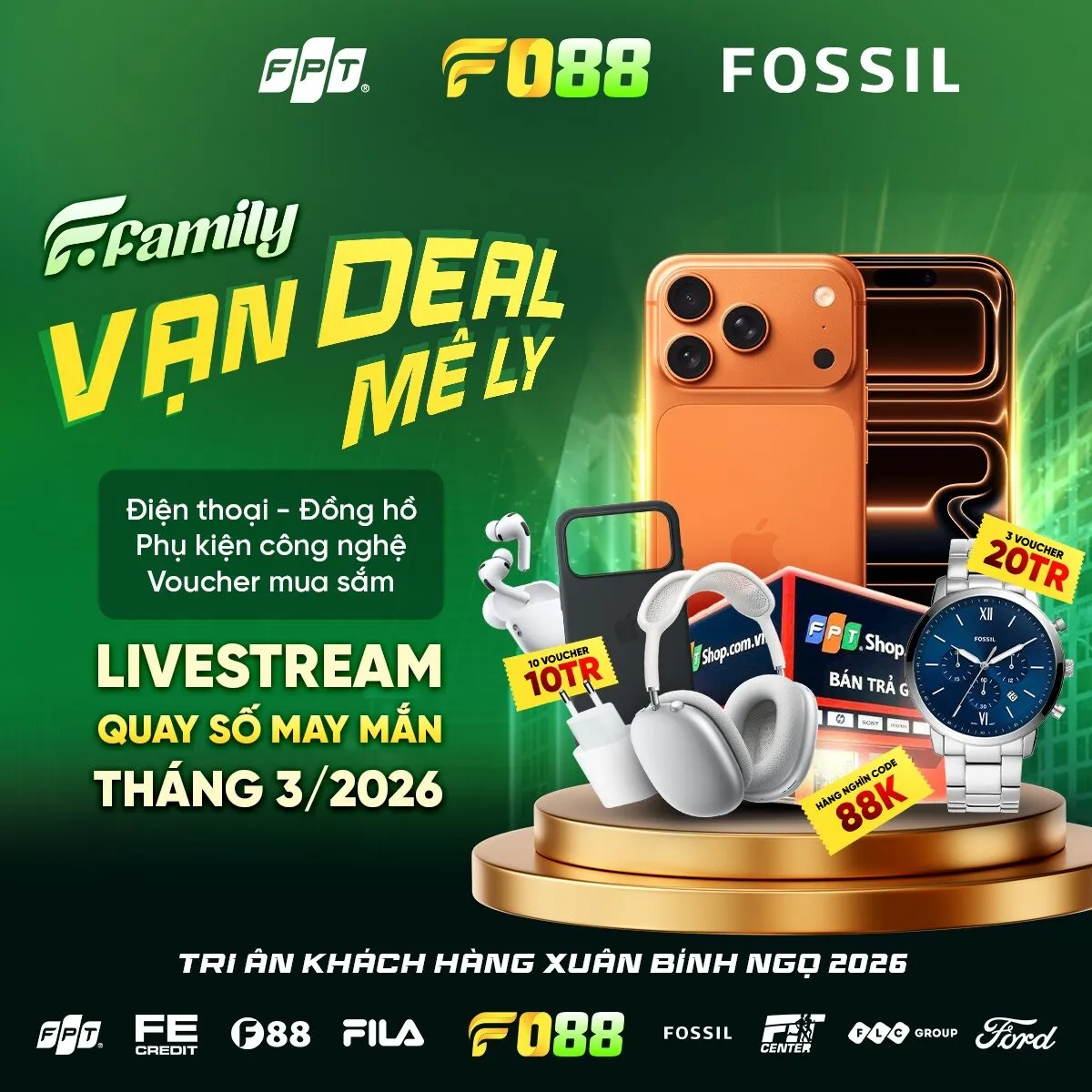 F Family liên minh thương hiệu khác nhau